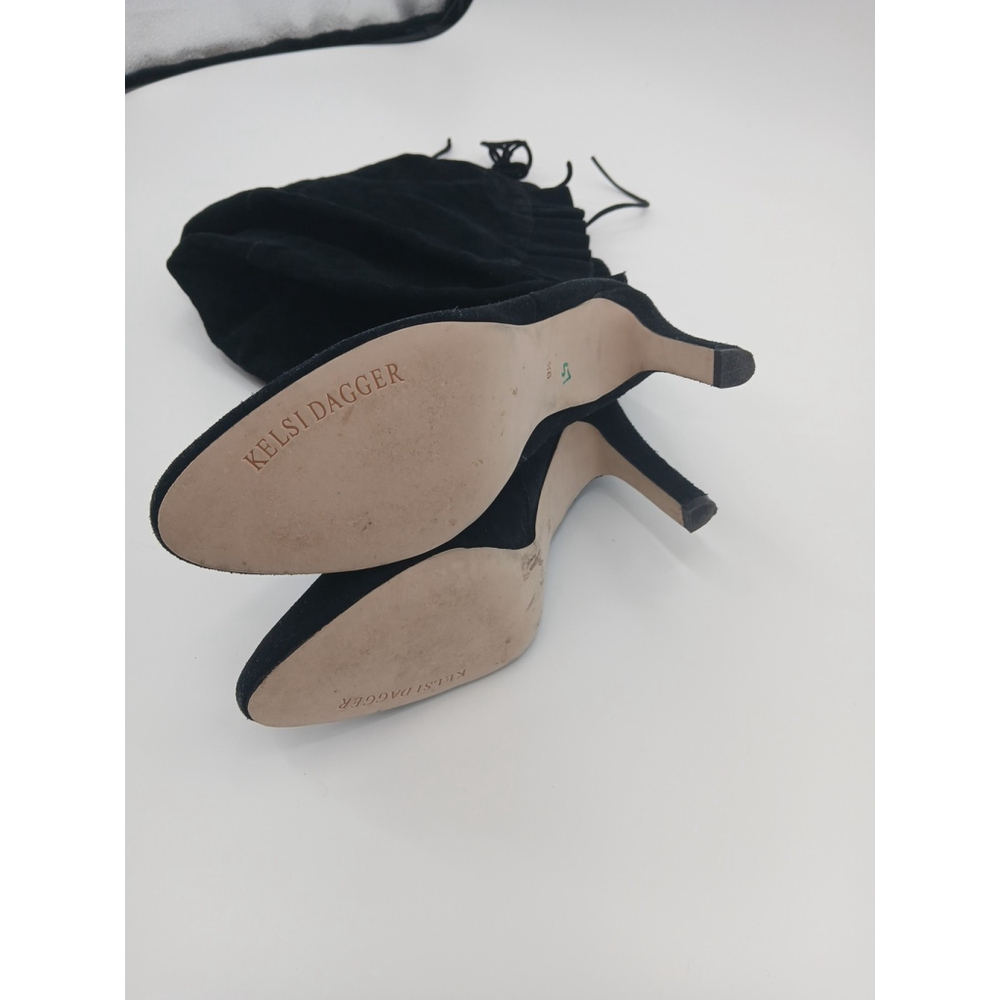 Kelsi Dagger Sophia Boots ShoesBlack Suede Over Knee Womens 9.5 - Picture 15 of 15
